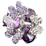 Big Purple Butterfly Ring