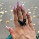 black butterfly ring style