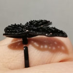 black butterfly ring vertical