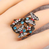 bohemian butterfly ring for women