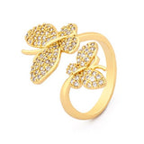 butterfly gold ring design