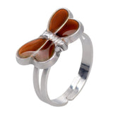 butterfly mood ring - flare garnet