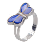 butterfly mood ring - blue