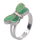 butterfly mood ring - green