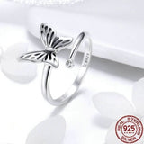 butterfly ring and earrings vertical