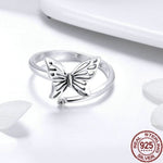 butterfly ring and earrings set