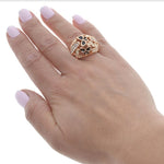 butterfly ring design on finger