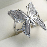 butterfly shaped ring women