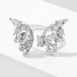 cheap adjustable butterfly ring jewelry