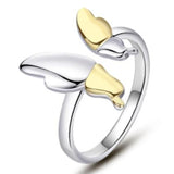 dainty butterfly ring