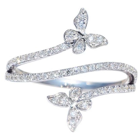 double butterfly ring