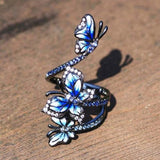 festival butterfly ring vintage