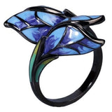 Flare Blue Butterfly Ring