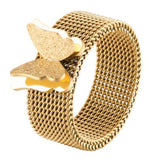 honeycomb butterfly ring