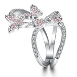 infinity butterfly ring for women