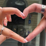 matching butterfly rings heart