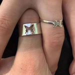 matching butterfly rings on fingers