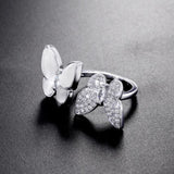 Mother-of-Pearl Butterfly Ring