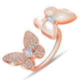 Mother-of-Pearl Butterfly Ring