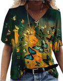 orange butterfly t shirt