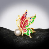 pearl butterfly ring jewelry