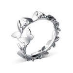 platinum butterfly ring