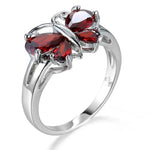 red butterfly ring for women