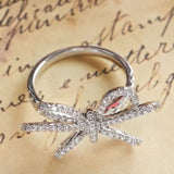 white gold butterfly ring design